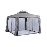 Porto luxe partytent | aluminium + 180gr polyester | grijs | 300x300cm