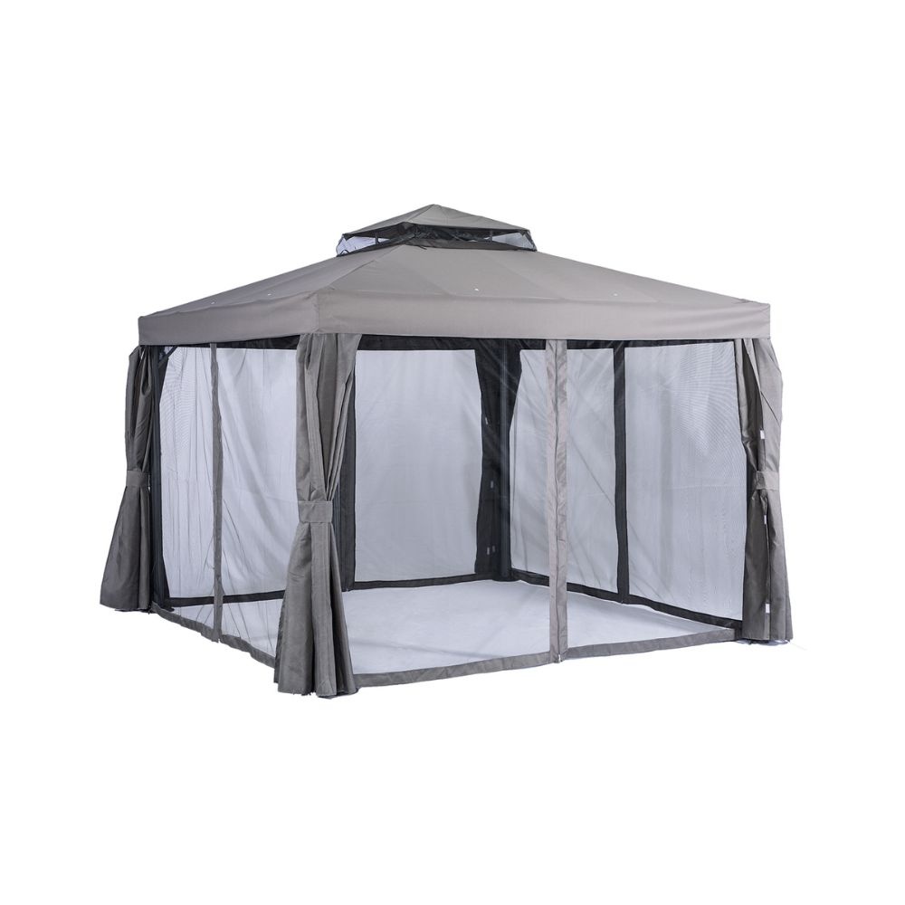 Porto luxe partytent | aluminium + 180gr polyester | grijs | 300x300cm