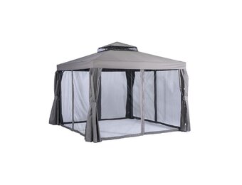 Porto luxe partytent | aluminium + 180gr polyester | grijs | 400x300cm