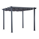Velas zonnedoek/pergola | aluminium + 140gr polyester | grijs | 300x300cm