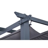 Velas zonnedoek/pergola | aluminium + 140gr polyester | grijs | 300x300cm