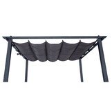 Velas zonnedoek/pergola | aluminium + 140gr polyester | grijs | 300x300cm