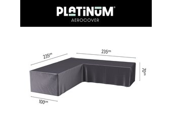 Loungesethoes L-vorm 235x235x100x70cm