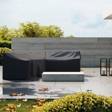 Loungesethoes L-vorm hoge rug 270x210x85x65/90cm links