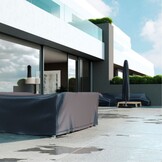 Loungesethoes L-vorm trapeze 270x270x90xH65/90cm