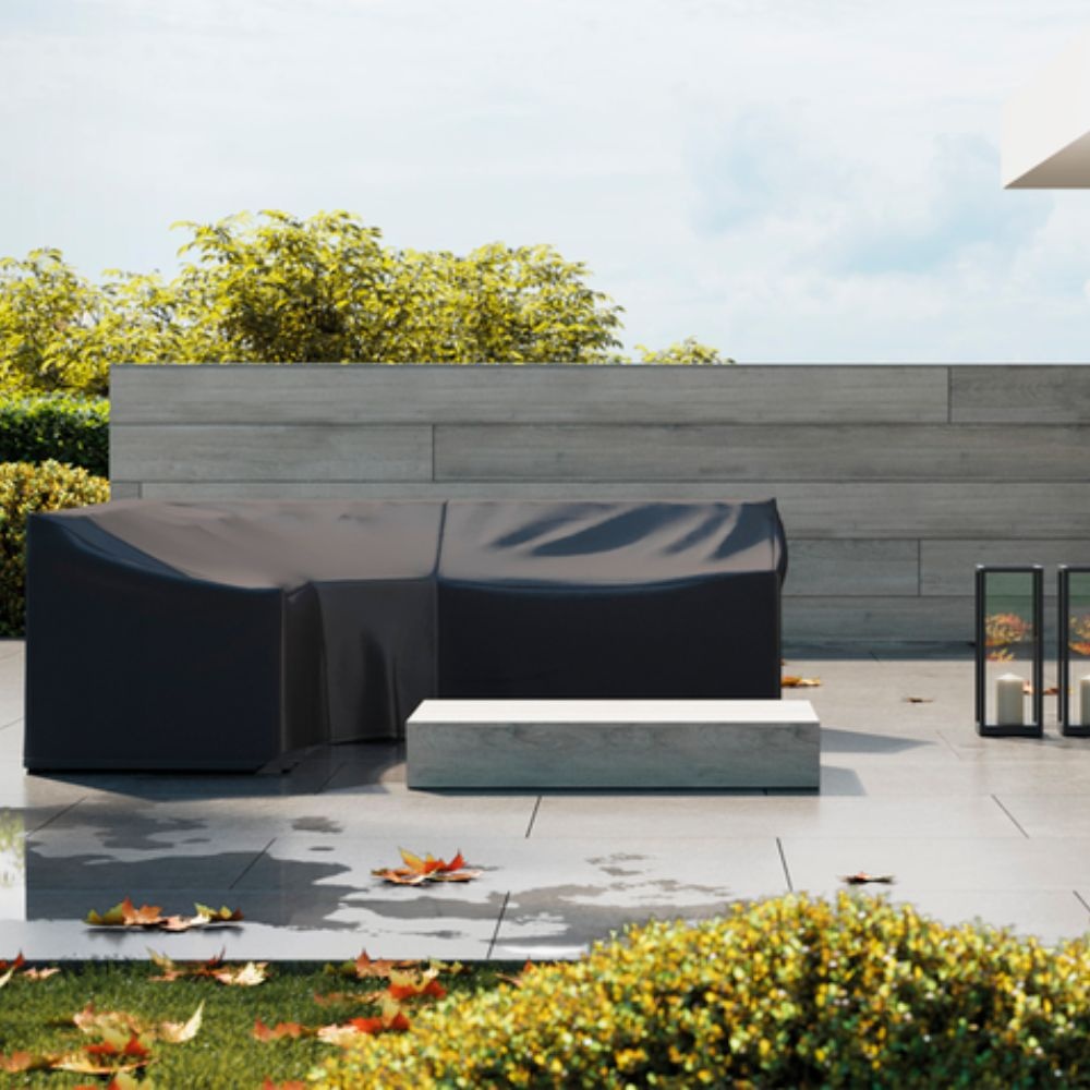 Loungesethoes L-vorm trapeze 270x270x90xH65/90cm
