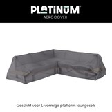 Loungesethoes platform 255x255x90xH30/45/70cm
