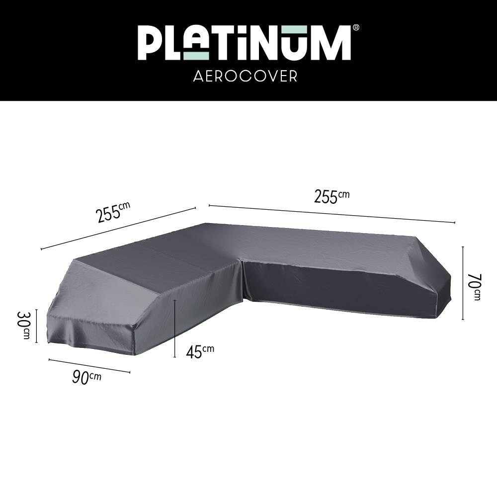 Loungesethoes platform 255x255x90xH30/45/70cm