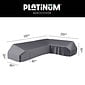 LUX outdoor living Vegas hoek loungeset-rechts 6 personen | aluminium + polywood | antraciet | 4-delig - 311x230cm