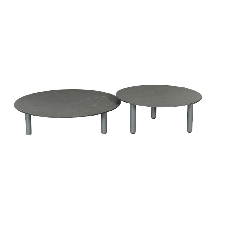 Orly stoel-bank loungeset 4 personen | aluminium | antraciet | 5-delig