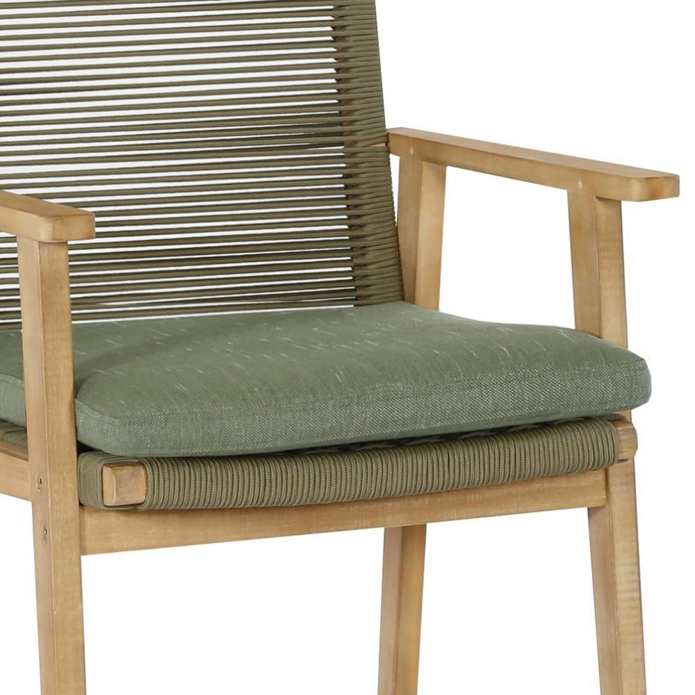 Cork/Bergen dining tuinset | 4 personen | harhout + touw | 130cm