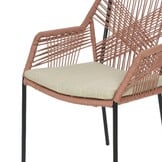 Salo/Seville terra dining tuinset | 6 personen | hardhout + touw | 240cm