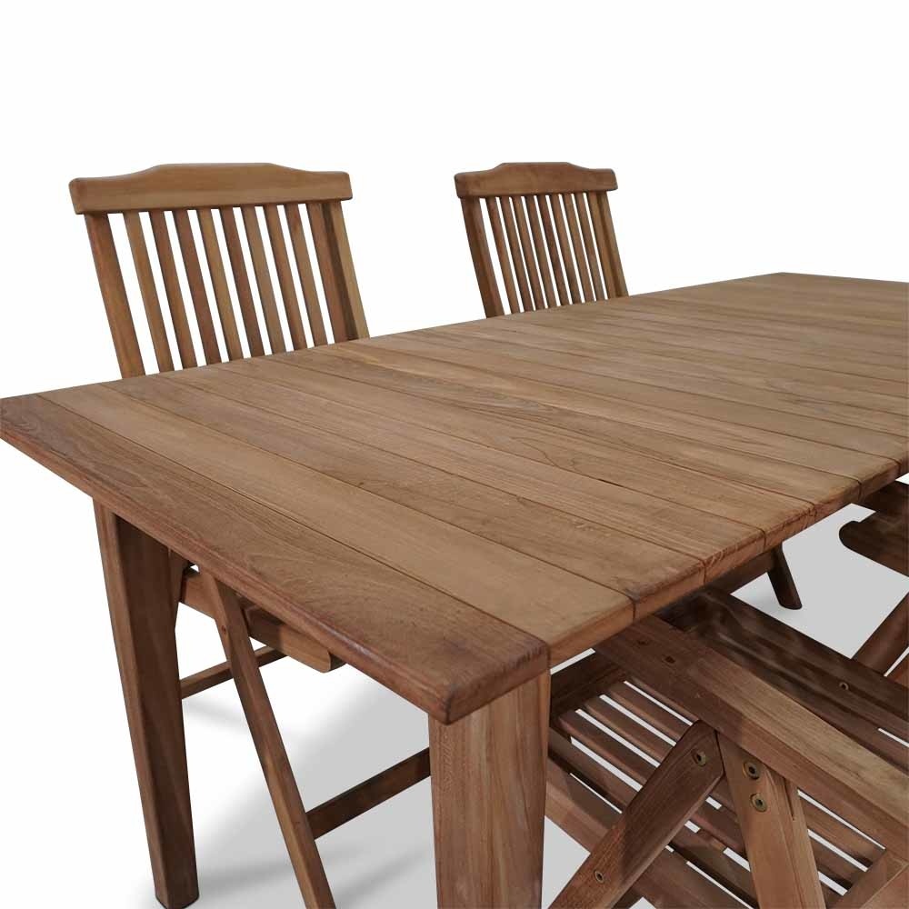 Prestige dining tuinset | 4 personen | teakhout | 200cm