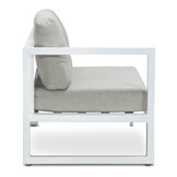 Cordoba hoek loungeset 5 personen | aluminium | wit | 4-delig - 228x228cm