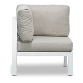 Cordoba hoek loungeset 5 personen | aluminium | wit | 4-delig - 228x228cm