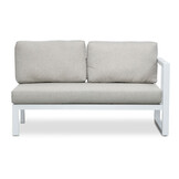 Cordoba hoek loungeset met stoel 6 personen | aluminium | wit | 5-delig - 228x228cm
