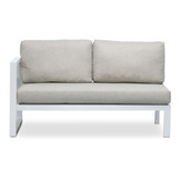Cordoba hoek loungeset met stoel 6 personen | aluminium | wit | 5-delig - 228x228cm