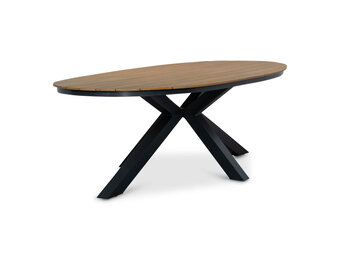 Arezzo dining tuintafel 6 personen | polywood + aluminium | Natural Wood | 240cm