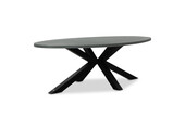 Stockholm dining tuintafel 6 personen | polystone + staal | betonlook | 240cm