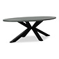 BUITEN living Stockholm dining tuintafel 6 personen | polystone + staal | betonlook | 240cm