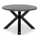 Stockholm/Portofino grijs dining tuinset | 6 personen | betonlook + touw | 240cm ovaal