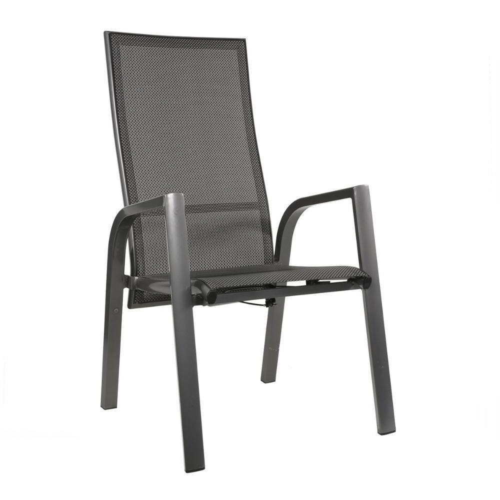 Cervo Natural/Mojito Negro dining tuinset | 4 personen | polywood + textileen | 120cm rond