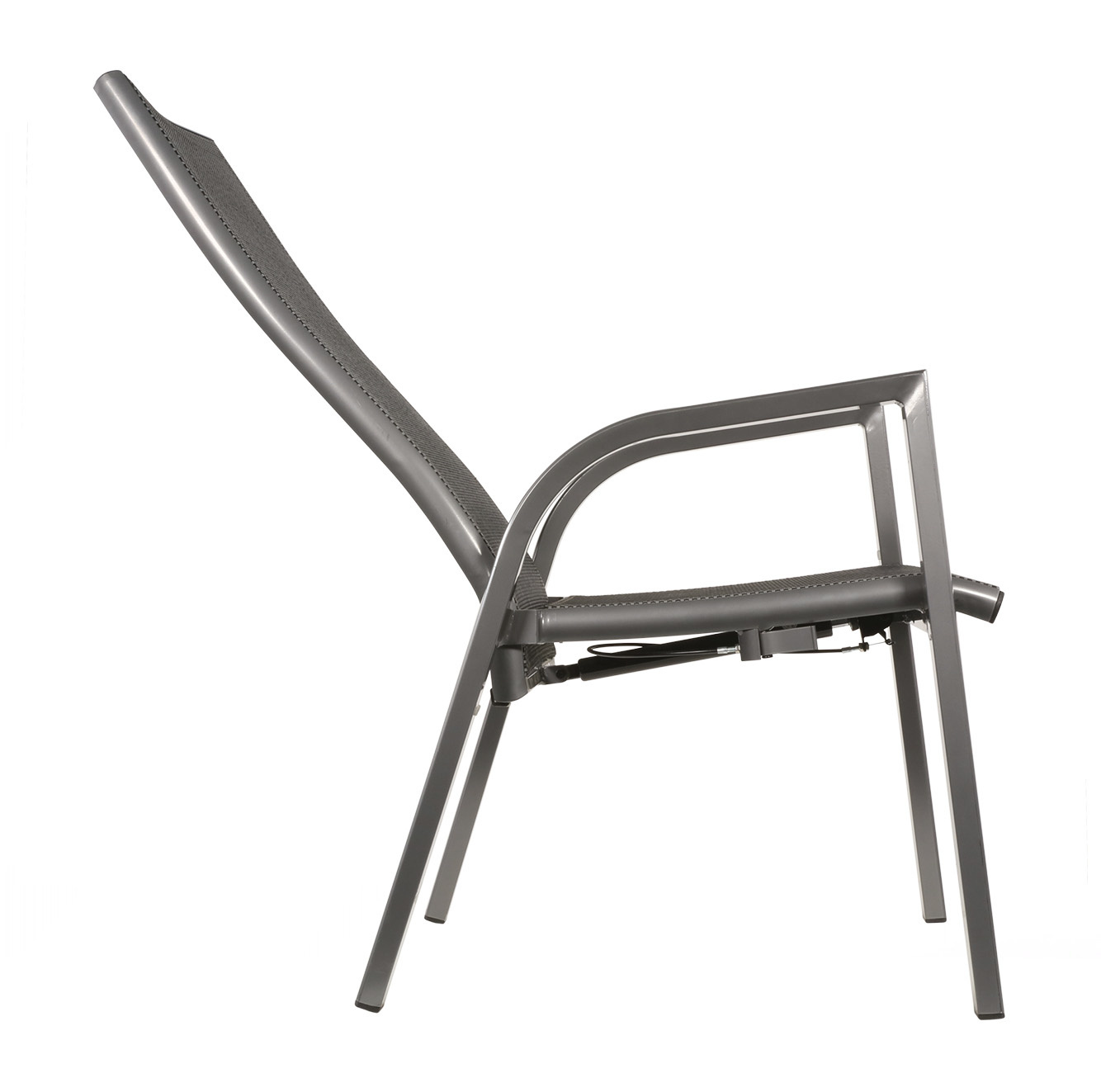 Cervo Natural/Mojito Negro dining tuinset | 4 personen | polywood + textileen | 120cm rond