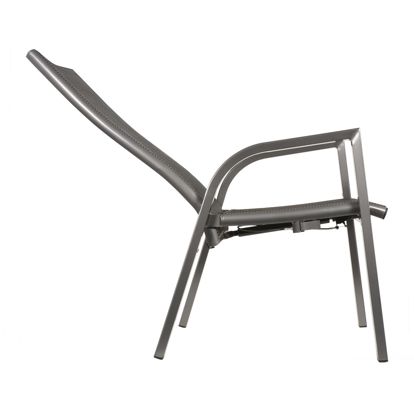 Cervo Natural/Mojito Negro dining tuinset | 4 personen | polywood + textileen | 120cm rond