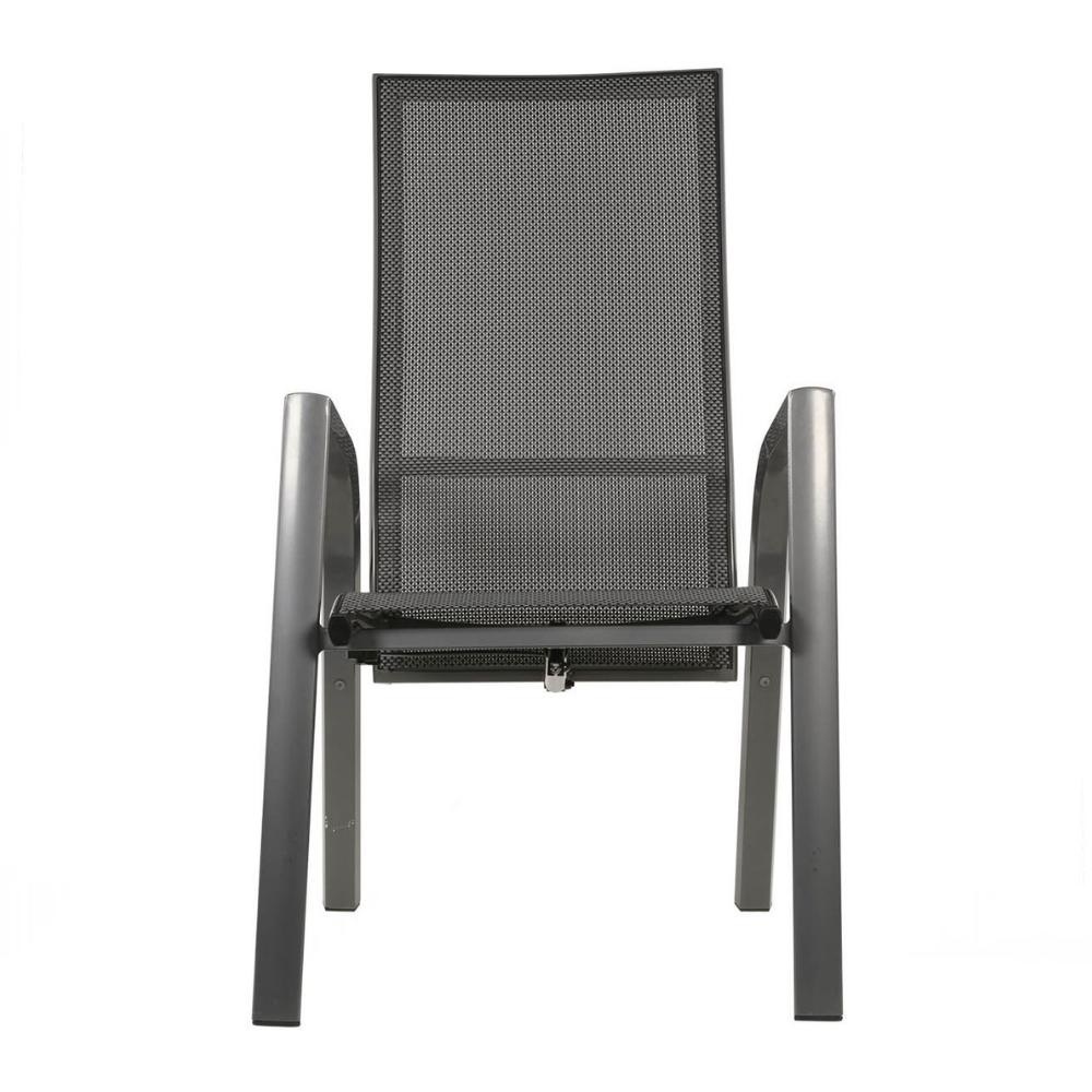 Cervo Natural/Mojito Negro dining tuinset | 4 personen | polywood + textileen | 120cm rond