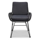 Victoria/Carlos Charcoal dining tuinset | 8 personen | teakhout + wicker | 300cm