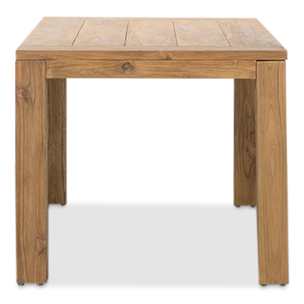 Victoria/Karlstad zwart dining tuinset | 4 personen | teakhout + kunststof | 180cm