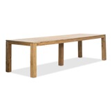 Victoria/Karlstad wit dining tuinset | 8 personen | teakhout + kunststof | 300cm