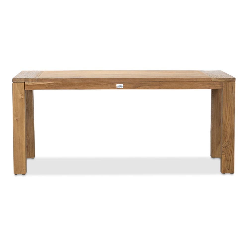 Victoria/Portofino zwart dining tuinset | 4 personen | teakhout + touw | 180cm