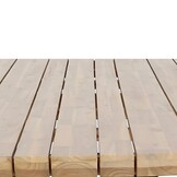 Salo dining tuintafel 6 personen | hardhout + staal | teaklook | 240cm Deens ovaal