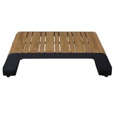 Palm Springs hoek loungeset 5 personen | aluminium + hardhout | taupe + Light Teaklook | 4-delig - 267x267cm