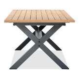 Lucan dining tuintafel 6 personen | teakhout + aluminium | Natural Teak | 240cm