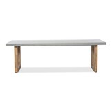 Lausanne/Seville hout zwart dining tuinset | 6 personen | betonlook + touw | 250cm