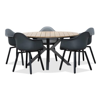 Cervo/Montreux dining tuinset | 5 personen |  | 144cm rond