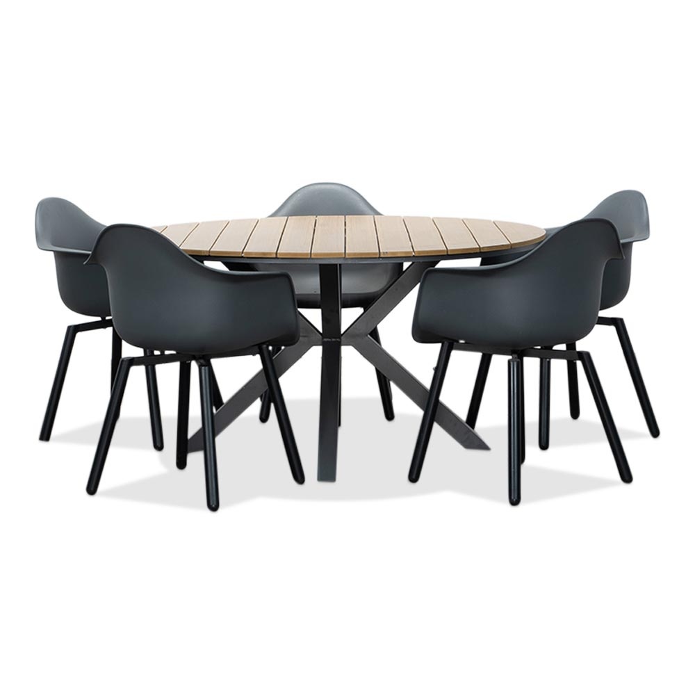 Cervo/Montreux dining tuinset | 5 personen |  | 144cm rond
