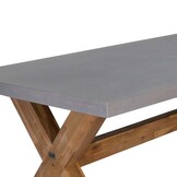 Norwich/Seville zand hout dining tuinset | 6 personen | betonlook + touw | 250cm