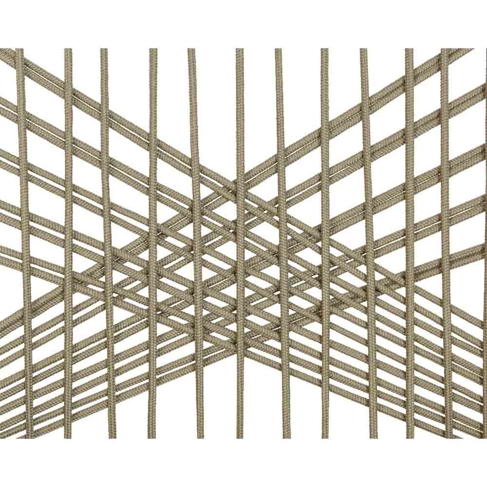 Oslo Grey/Seville zand dining tuinset | 6 personen | polywood + touw | 220cm