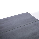 Oslo Grey/Seville zwart dining tuinset | 6 personen | polywood + touw | 220cm