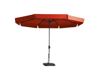 Syros luxe parasol Ø350cm | Brick Red