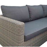P - Roma hoek loungeset 4-delig | wicker | 230x230cm | Kobo Grey