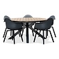 Lesli Living Arezzo/Montreux dining tuinset | 5 personen | aluminium + polywood | 150cm rond