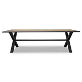 Rome dining tuintafel 6 personen | polywood + aluminium | Natural Wood | 250cm