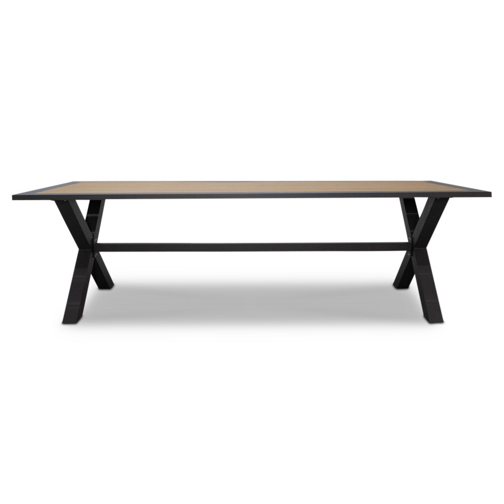 Rome dining tuintafel 6 personen | polywood + aluminium | Natural Wood | 250cm