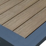 Rome dining tuintafel 6 personen | polywood + aluminium | Natural Wood | 250cm