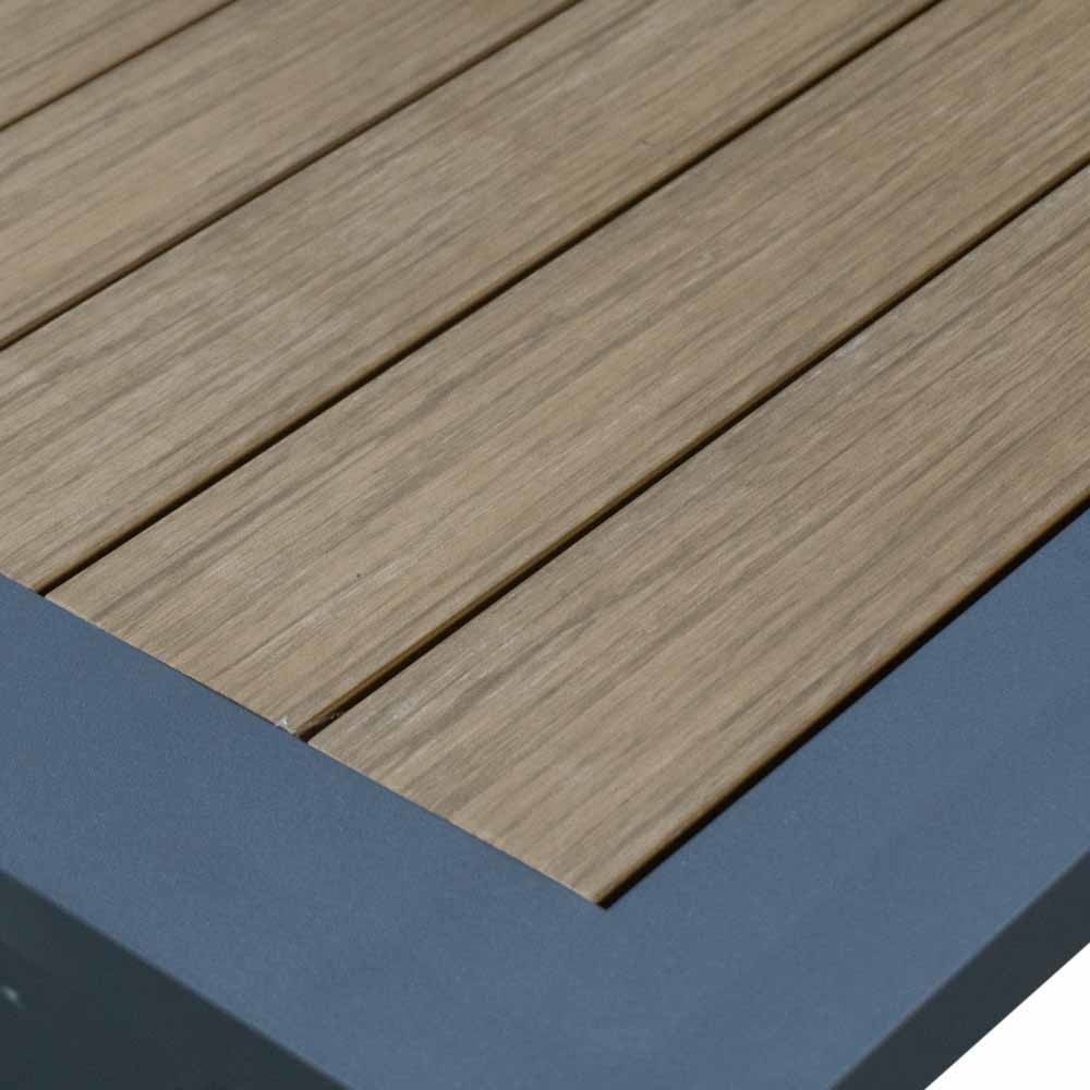 Rome dining tuintafel 6 personen | polywood + aluminium | Natural Wood | 250cm