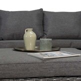 Nashville luxe hoek loungeset 4-delig | wicker | 255x255cm | Falcon Grey